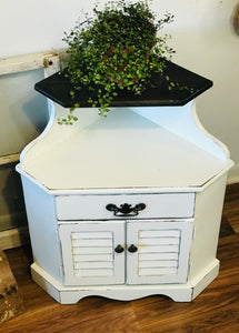 Adorable Farmhouse Single Corner Nightstand