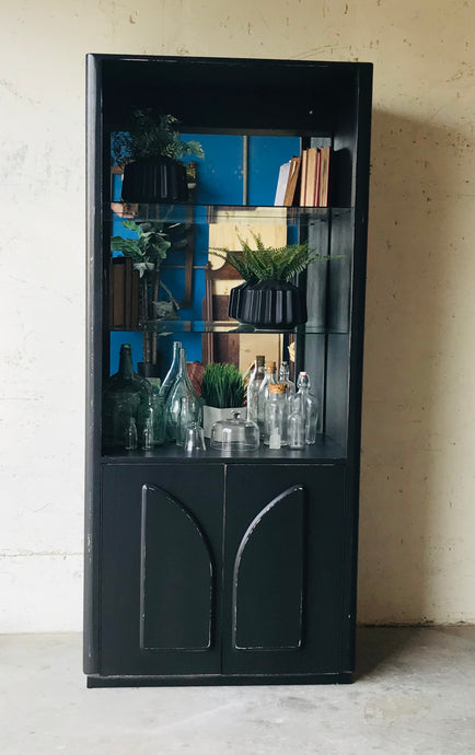 Moody Modern Feel Open Display Cabinet