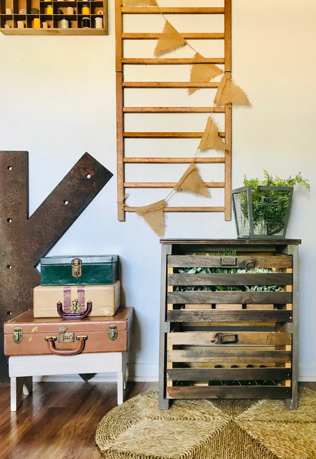 Cute Rustic Crate Storage Drawers