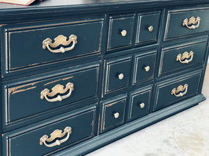 Moody Large Black Dresser or Buffet