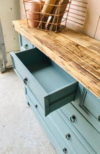 Load image into Gallery viewer, Pretty Cottage Blue Entryway Table