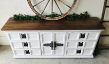 Load image into Gallery viewer, Stunning Large Vintage Farmhouse Buffet or Dresser