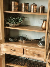 Load image into Gallery viewer, Beautiful Vintage Wood Display Cabinet