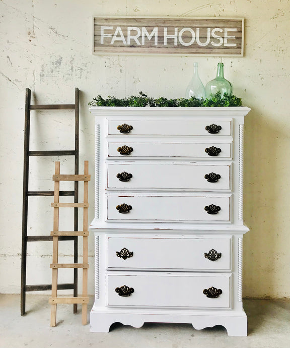 Perfect Chunky Farmhouse Tall Chest of Drawers