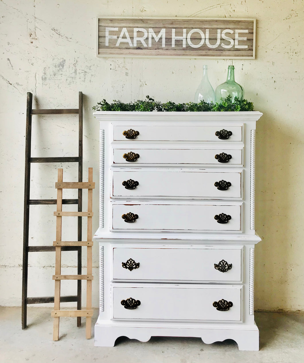 Perfect Chunky Farmhouse Tall Chest of Drawers