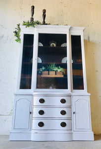 Beautiful Vintage Farmhouse China Cabinet