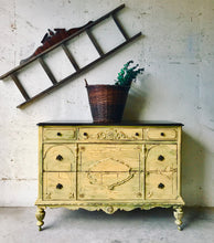 Load image into Gallery viewer, Extra Chippy &amp; Distressed Antique Farmhouse Dresser or Buffet