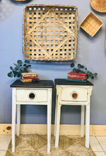 Load image into Gallery viewer, Charming Mismatched Farmhouse Nightstand Set (2)