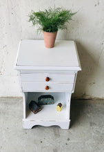 Load image into Gallery viewer, Pretty Single Farmhouse Nightstand