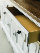 Load image into Gallery viewer, Pretty Farmhouse Buffet Cabinet or TV Stand
