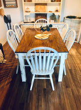 Load image into Gallery viewer, The Absolute Perfect Farmhouse Table and Chairs Set