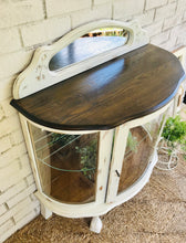 Load image into Gallery viewer, Pretty Farmhouse Lighted Curio Cabinet