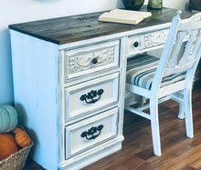 Load image into Gallery viewer, Gorgeous Vintage Farmhouse Desk and Chair