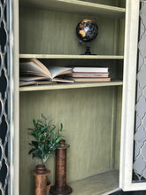 Load image into Gallery viewer, Gorgeous Large Black &amp; Gold China Cabinet