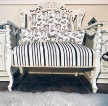 Load image into Gallery viewer, Darling Vintage Settee with pillows