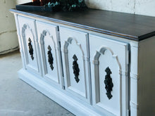 Load image into Gallery viewer, Stunning Vintage Farmhouse Credenza, Buffet, or TV Stand