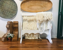 Load image into Gallery viewer, Adorable Large Vintage Wood Blanket Rack