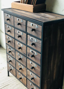 Farmhouse Apothecary Drawer Chest