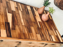 Load image into Gallery viewer, Stunning Solid Wood Vintage Rolling Butcher Block Island