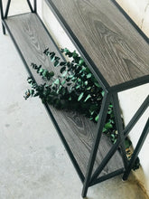 Load image into Gallery viewer, Modern Farmhouse Narrow Metal Sofa or Entryway Table