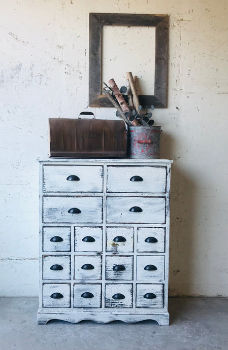 Awesome Chippy & Distressed Apothecary Cabinet