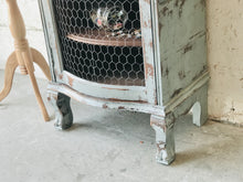 Load image into Gallery viewer, Stunning Chippy Blue Antique Cabinet