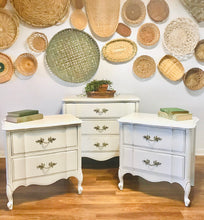 Load image into Gallery viewer, Shabby Chic French Provincial Dresser &amp; Nightstands Set