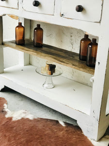 Beautiful Farmhouse Entryway Table or Coffee Bar