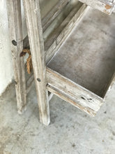 Load image into Gallery viewer, Shabby Folding Chalkboard Plant Stand