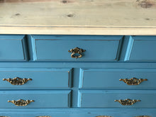 Load image into Gallery viewer, Beautiful Blue Farmhouse Buffet or Dresser