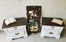 Load image into Gallery viewer, Perfect Chunky Rustic Nightstand Set