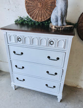 Load image into Gallery viewer, Beautiful Vintage Farmhouse Chest of Drawers