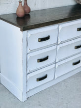Load image into Gallery viewer, Pretty Farmhouse Long Dresser, Buffet, or TV Stand
