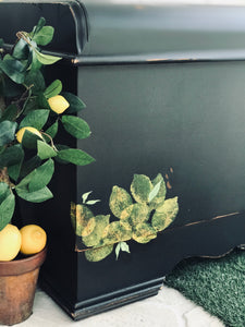 Black & Lemon Lane Cedar Chest