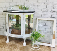 Load image into Gallery viewer, Pretty Farmhouse Lighted Curio Cabinet