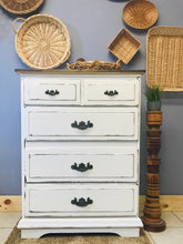 Load image into Gallery viewer, Pretty Farmhouse Chest of Drawers