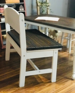 Adorable Mini Farmhouse Toddler Table w/Bench & Stools