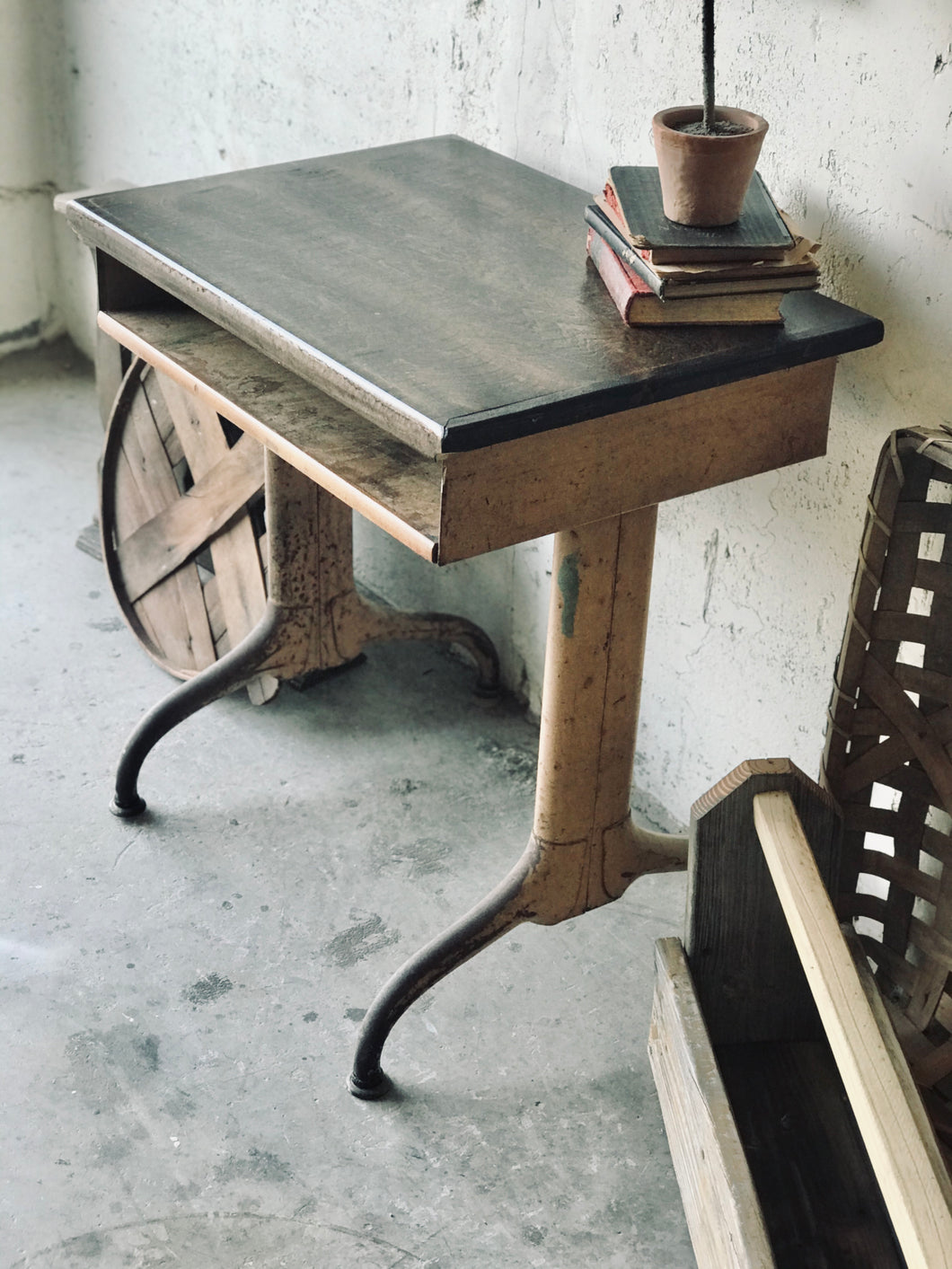 Cool Vintage Industrial School Desk