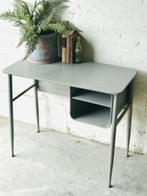 Load image into Gallery viewer, Vintage MCM metal base desk