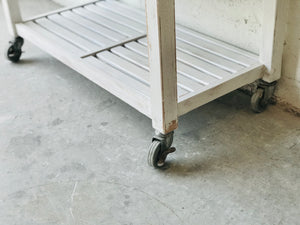 Beautiful Chippy Rolling Kitchen Island