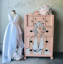 Load image into Gallery viewer, Pretty Hand Painted Chest of Drawers
