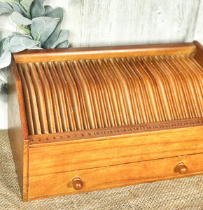 Vintage Wood Slot Box