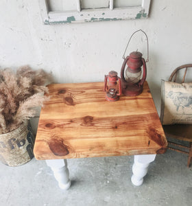 Beautiful Chunky Short Farmhouse Island or Accent Table