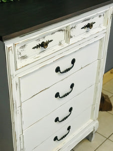 Pretty Vintage Tall Chest of Drawers