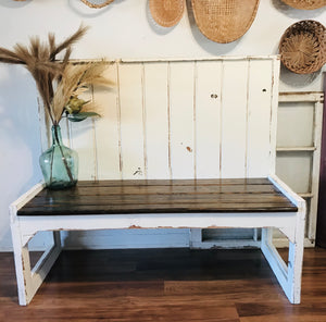 Farmhouse Solid Wood Bench