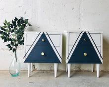 Load image into Gallery viewer, Chic Geometric MCM Nightstand Set