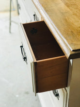 Load image into Gallery viewer, Pretty Farmhouse Vintage Long Dresser or Buffet