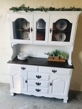 Load image into Gallery viewer, Stunning Vintage Farmhouse Hutch Cabinet
