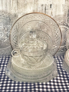 Vintage Crystal Dish Lot