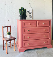 Load image into Gallery viewer, Too Cute Coral Chest of Drawers